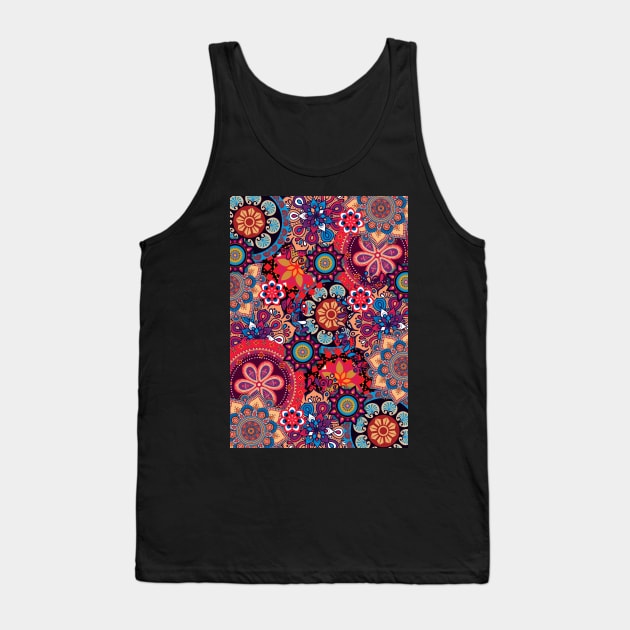 Mandala Pattern Design Tank Top by saif